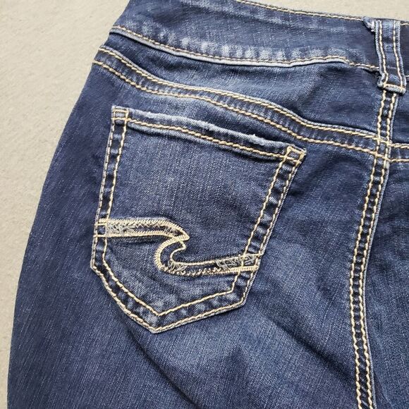 Silver Jeans Women's Blue Capri Silver Jeans Elyse Capri Sz 25 - Picture 9 of 14